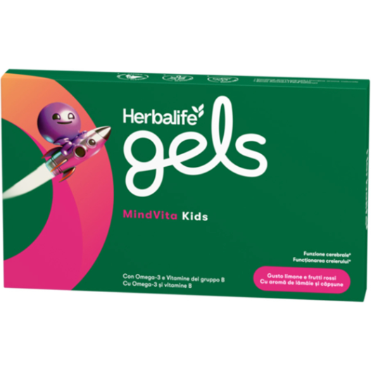 Herbalife Gels MindVita Kids Limone e frutti rossi 30 gelatine masticabili